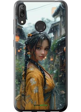 Чехол на huawei y7 2019 anime-girl "6133u-1638-10746"