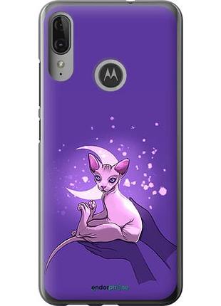 Чехол на motorola moto e6 plus кот2 "4676u-1780-10746"