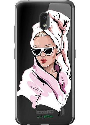 Чохол на nokia 2.2 дівчина в окулярах 2 "4714u-1706-10746"