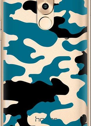 Чохол на huawei honor 6x камуфляж прозорий фон "4877u-460-10746"