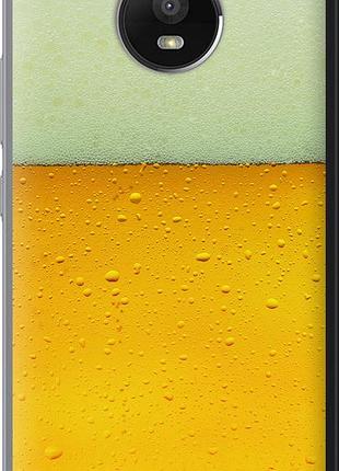 Чехол на motorola moto e4 plus пиво "1145u-1000-10746"