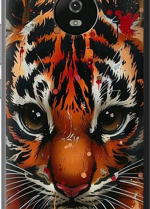 Чехол на motorola moto g5 mini tiger "6052u-832-10746"