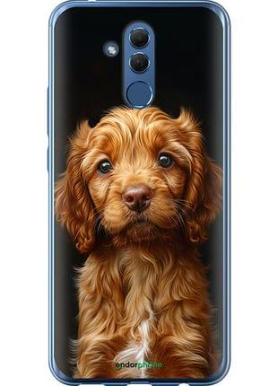 Чехол на huawei mate 20 lite cocker spaniel на черном фоне "6137u-1575-10746"