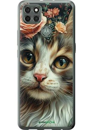 Чехол на motorola g9 power cats and flowers "6069u-2229-10746"