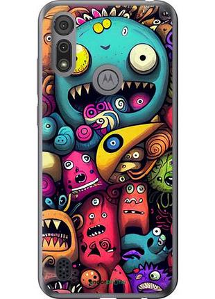 Чехол на motorola e6i cмешные монстры "5549u-2355-10746"