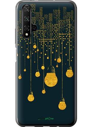Чехол на huawei honor 20 иллюстрация ночного города "4162u-1697-10746"