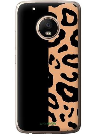 Чехол на motorola moto g5 plus пятна леопарда "4269u-1038-10746"