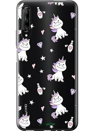 Чехол на huawei p smart pro единорожка v2 "4703u-1906-10746"