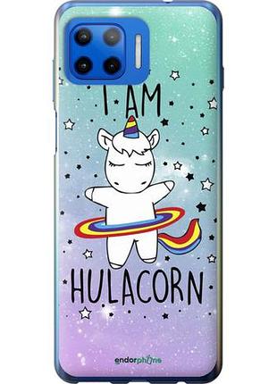 Чехол на motorola moto g plus i'm hulacorn "3976u-2202-10746"