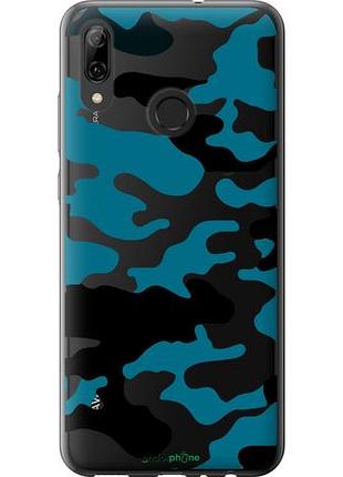 Чехол на huawei p smart 2019 камуфляж прозрачный фон "4877u-1634-10746"