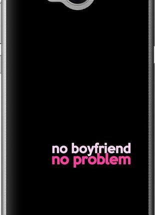 Чехол на huawei y5 2017 no boyfriend no problem "4549u-992-10746"