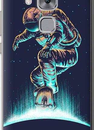 Чехол на huawei nova plus космонавт на скейтборде "4145u-961-10746"