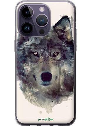 Чохол на iphone 14 pro max вовк-арт "4163u-2667-10746"