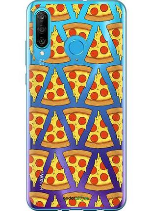 Чехол на huawei p30 lite пицца "4408u-1651-10746"