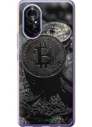 Чехол на huawei nova 8 black bitcoin "6090u-2245-10746"