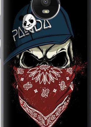 Чохол на motorola moto e4 plus череп у кепці "4127u-1000-10746"