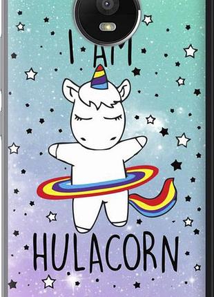 Чехол на motorola moto e4 plus i'm hulacorn "3976u-1000-10746"