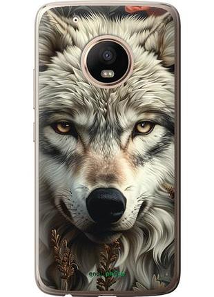 Чехол на motorola moto g5 plus волчий взгляд "6066u-1038-10746"