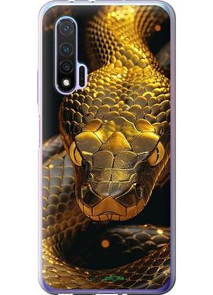 Чехол на huawei nova 6 golden snake "6072u-1821-10746"