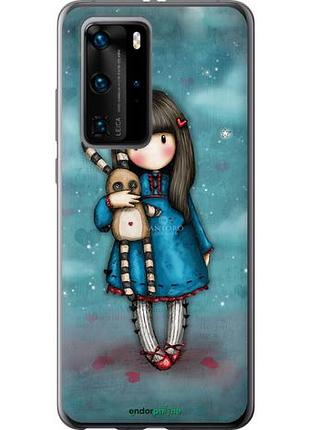 Чехол на huawei p40 pro девочка с зайчиком "915u-1839-10746"