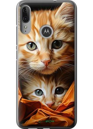 Чехол на motorola moto e6 plus котики 2 "5664u-1780-10746"