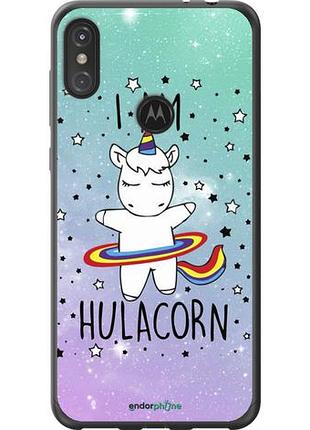 Чехол на motorola one power i'm hulacorn "3976u-1588-10746"