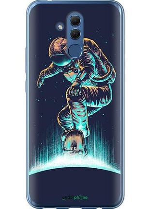 Чехол на huawei mate 20 lite космонавт на скейтборде "4145u-1575-10746"
