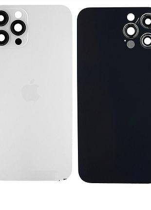 Задняя крышка apple iphone 12 pro, с стеклом камеры, silver