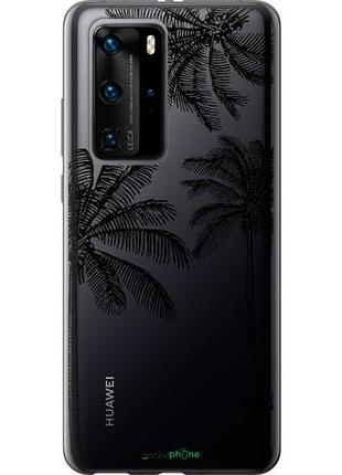Чехол на huawei p40 pro пальмы1 "4634u-1839-10746"
