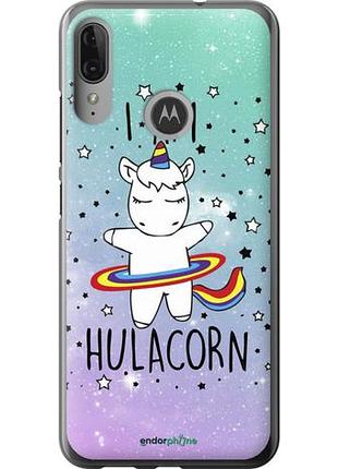 Чехол на motorola moto e6 plus i'm hulacorn "3976u-1780-10746"