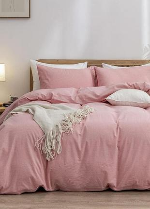 Постельное белье тм кондор, вареный хлопок (washed cotton), арт. 3409 сімейний