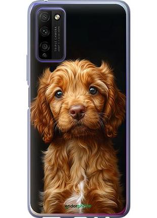 Чехол на huawei honor 30 lite cocker spaniel на черном фоне "6137u-2074-10746"