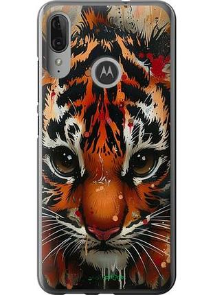 Чехол на motorola moto e6 plus mini tiger "6052u-1780-10746"