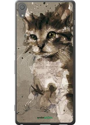 Чохол на sony xperia xa ultra dual f3212 кошеня з плям і ліній "119u-391-10746"