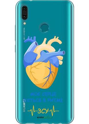 Чехол на huawei y9 2019 сердце v2 "5296u-1602-10746"