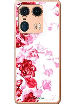 Чехол на motorola moto x50 ultra нарисованные розы "724u-3866-10746"