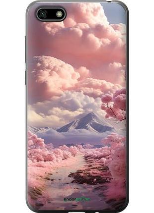 Чохол на huawei honor 7a рожеві хмари "5660u-1805-10746"