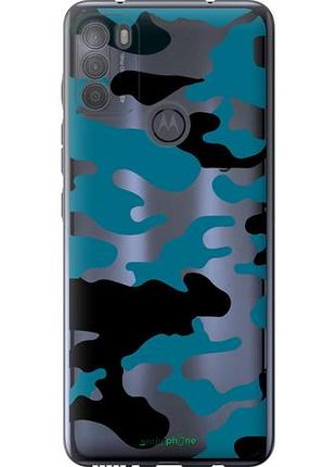 Чехол на motorola g50 камуфляж прозрачный фон "4877u-2354-10746"