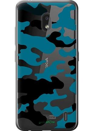 Чехол на nokia 2.2 камуфляж прозрачный фон "4877u-1706-10746"