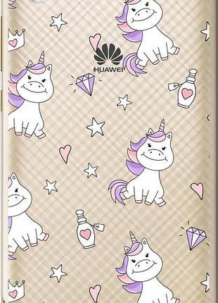 Чехол на huawei y6 ii единорожка v2 "4703u-338-10746"