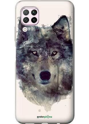 Чехол на huawei nova 6se волк-арт "4163u-1823-10746"