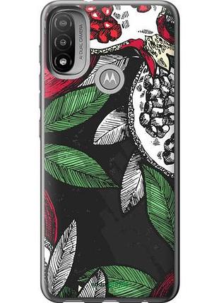 Чехол на motorola e20 гранат "4692u-2509-10746"