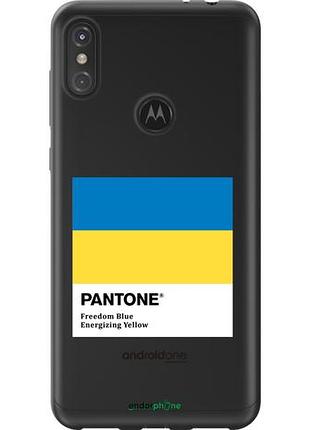 Чехол на motorola one power прапор пантон "5275u-1588-10746"