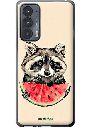Чехол на motorola edge 20 енотик с арбузом "4605u-2497-10746"