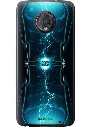 Чехол на motorola moto g6 plus молнии в цилиндре "120u-976-10746"