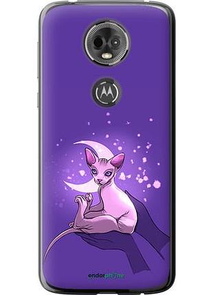 Чехол на motorola moto e5 plus кот2 "4676u-1412-10746"
