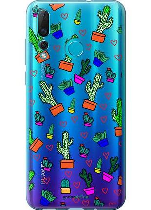 Чехол на huawei nova 4 кактусы 4 "4856u-1632-10746"