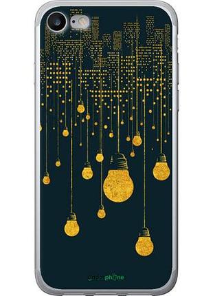 Чехол на iphone se 2020 иллюстрация ночного города "4162u-2013-10746"