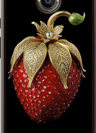 Чехол на motorola moto x2 клубника v3 "5638u-372-10746"