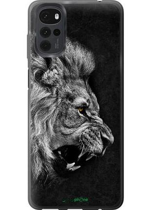 Чехол на motorola g22 лев "1080u-2681-10746"
